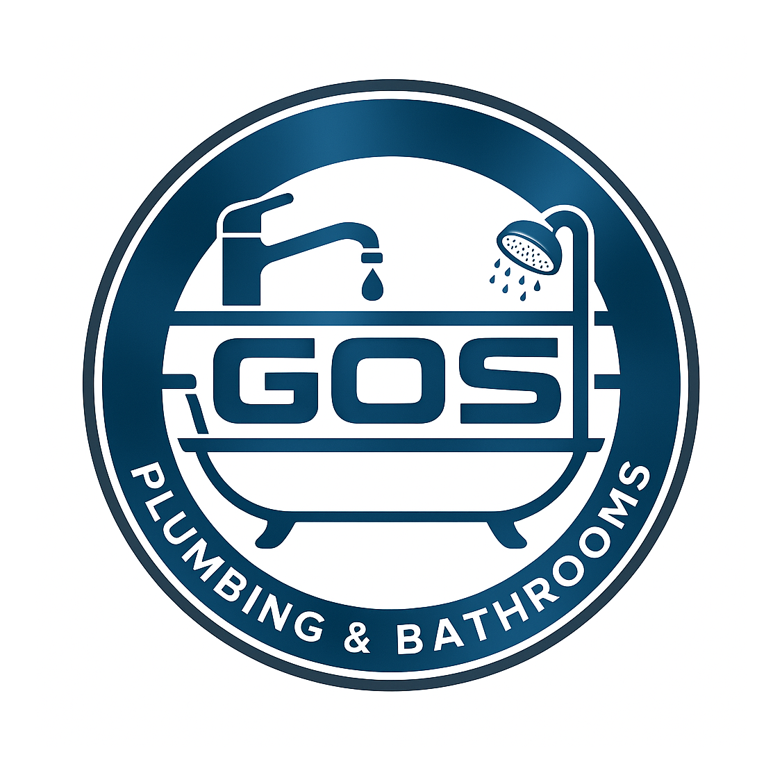 gos plumbing & bathrooms logo upscaled transparent margin 0pct